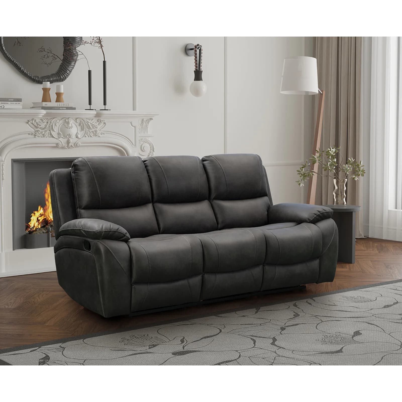 Isobella 3 Seater in Charcoal