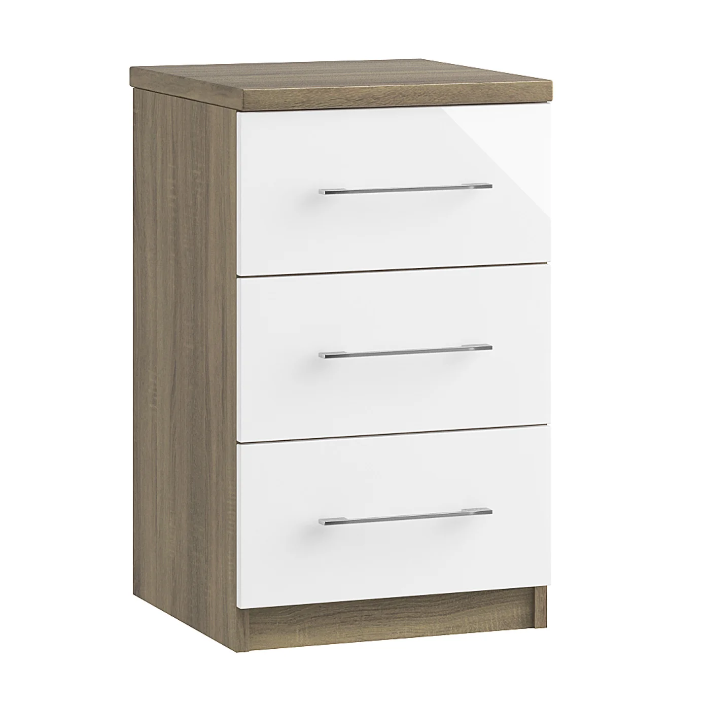 Catania 3 Drawer Bedside