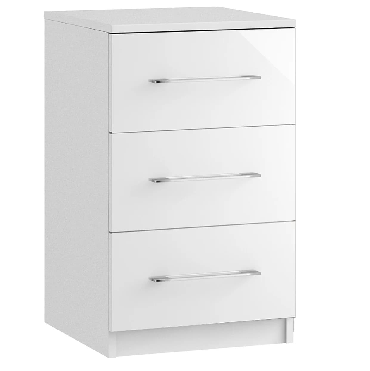 Roma 3 Drawer Bedside